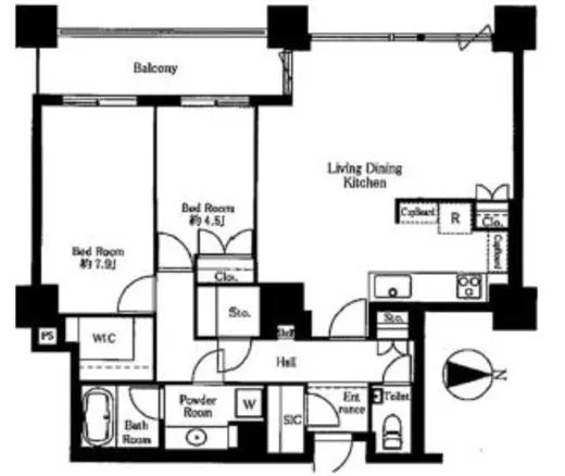 センチュリーパークタワー 36階 87.11㎡