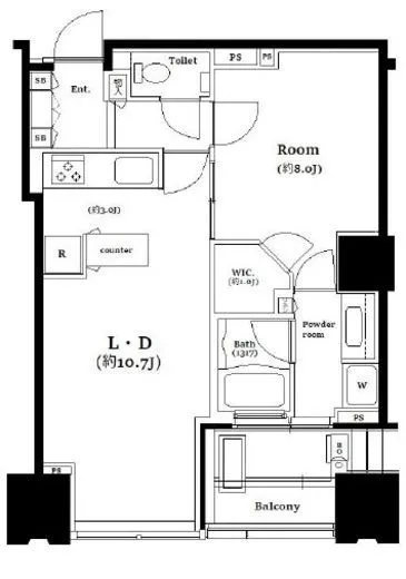 シティタワーズ豊洲ザ・ツイン　サウスタワー 10階 50.14㎡