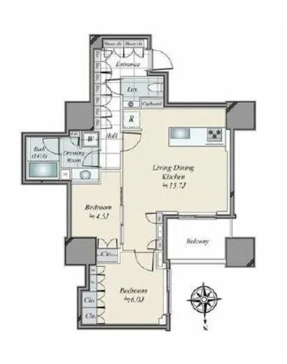 三田ガーデンヒルズ サウスヒル 7階 65.2㎡