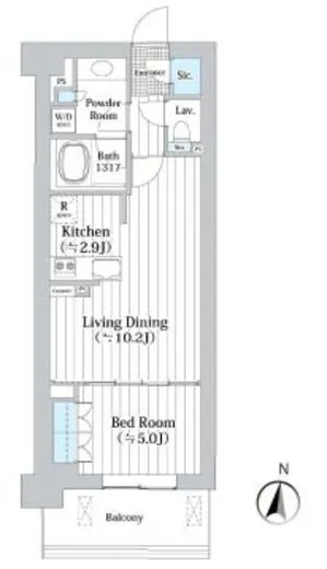 アビティグランデ砧 25階 45.1㎡