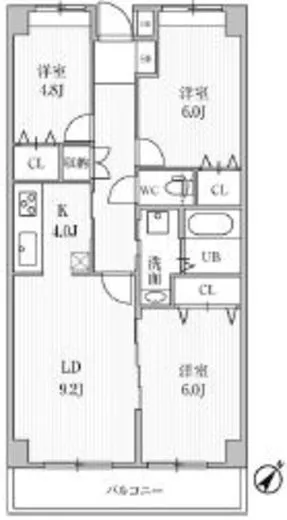 東雪谷マンション 4階 72.56㎡