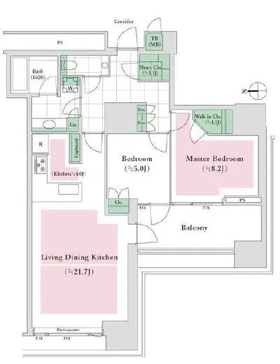 三田ガーデンヒルズ　イーストヒル 5階 85.01㎡