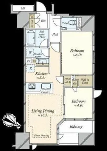 シティハウス東京八重洲通り 7階 54.13㎡