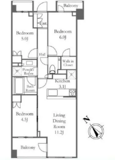 ザ・パークハウス上目黒ピアース 1階 65.87㎡