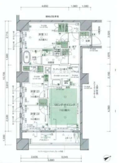 ブランズ日本橋茅場町 2階 65.41㎡