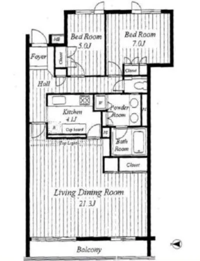 イトーピア自由が丘IDEA 2階 84.34㎡