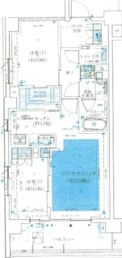 アトラスシティ千歳烏山グランスイート杜の棟 4階 57.75㎡