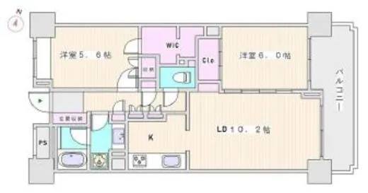 駒込パークハウス 3階 62.36㎡