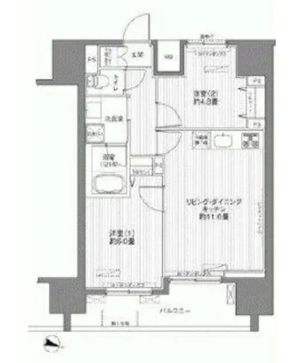 センテニアル王子神谷 8階 51.72㎡