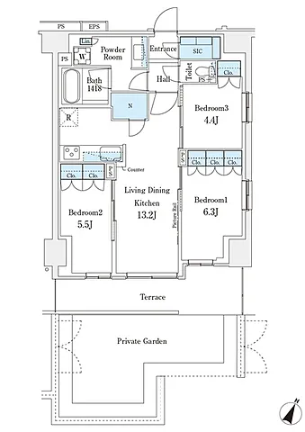 ロイヤルパークス赤羽ノース 101