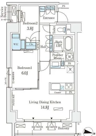 ロイヤルパークス赤羽サウス 601