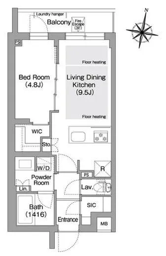 コンフォリア・リヴ東中野 306
