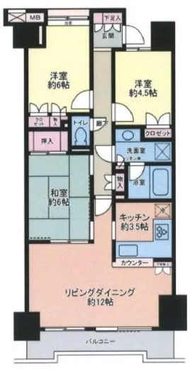 アールヴェール文京白山 15階 71.85㎡