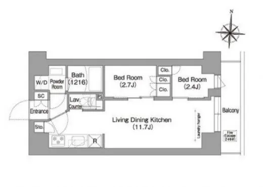 コンフォリア・リヴ南品川 302