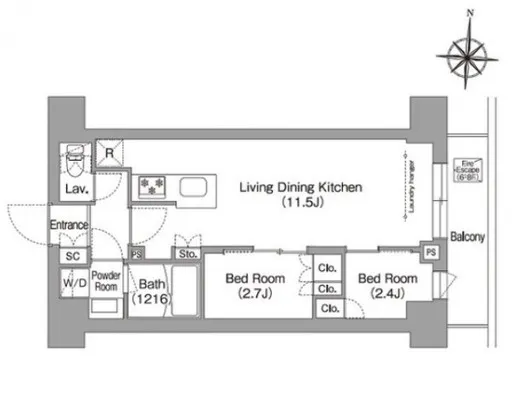 コンフォリア・リヴ南品川 303