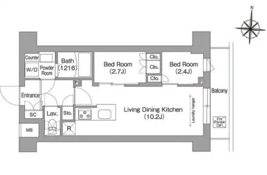 コンフォリア・リヴ南品川 305