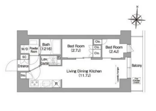 コンフォリア・リヴ南品川 502