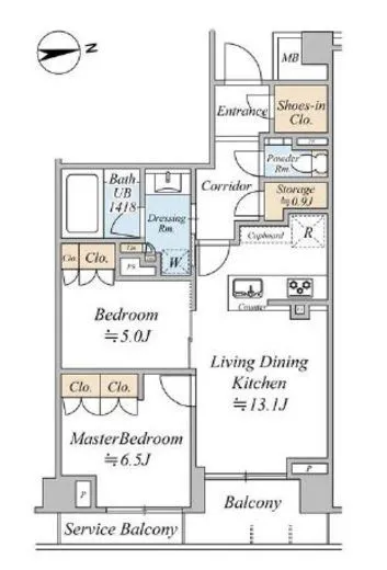 パークナード恵比寿 3階 61.6㎡