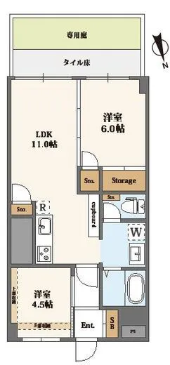 マンション白金台 1階 52㎡