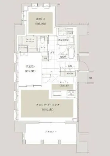 アトラス麻布十番 6階 63.95㎡