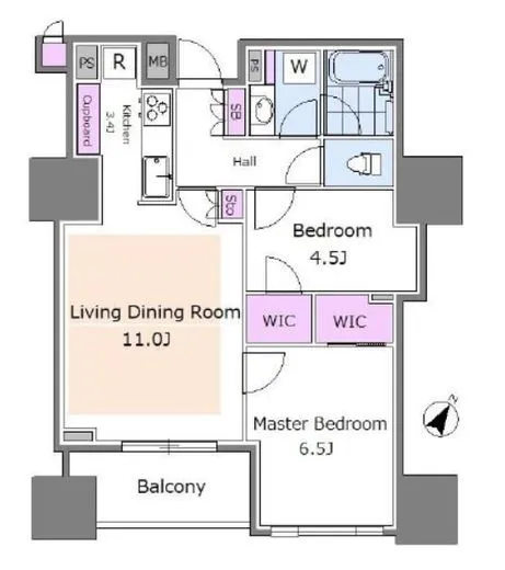 パークホームズ日本橋人形町ザレジデンス 10階 56.7㎡