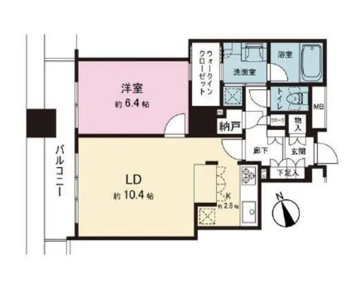西早稲田シティタワー 14階 50.01㎡