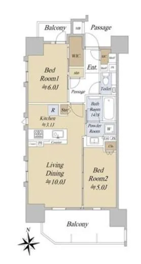 アクシルコート早稲田 5階 55.75㎡
