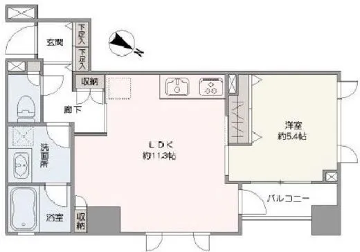 グランドパーク恵比寿センシュアス 9階 42.87㎡