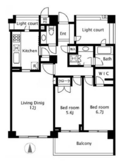 シティコート代々木 4階 70.76㎡