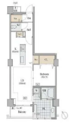 シャレール広尾 2-304