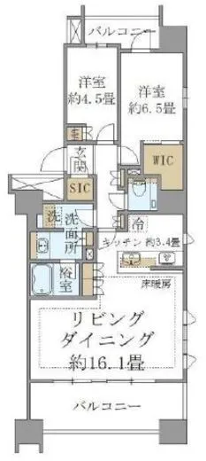 ブリリア本郷弓町 14階 73.45㎡