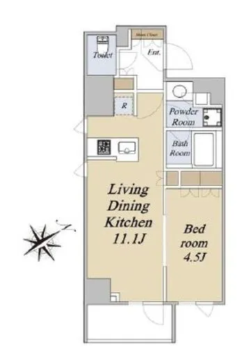 クレストコート旗の台 4F1