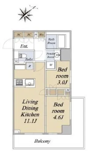 クレストコート旗の台 2F6