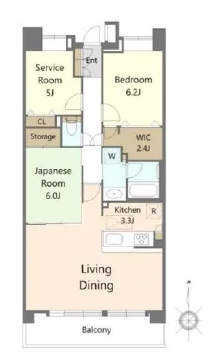 クレストフォルム東京リバーコースト 6階 80㎡