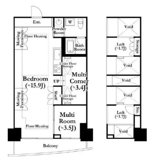 河田町ガーデン 1-107