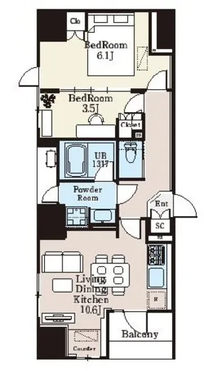 ザ・ライオンズフォーシア町屋 603