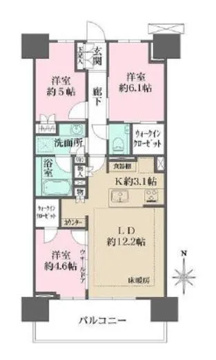 猿江恩賜公園レジデンス 6階 71.1㎡