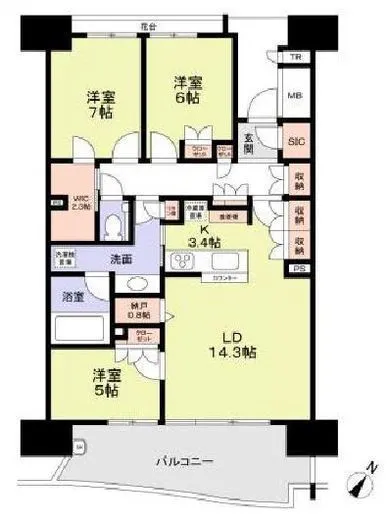 HARUMI FLAG SEA VILLAGE (晴海フラッグ シーヴィレッジ) 10階 90.09㎡