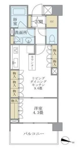 ブリリア神楽坂id 4階 38.54㎡