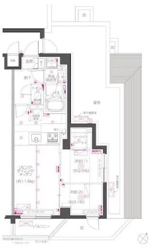 ZOOM下丸子 4階 43.18㎡