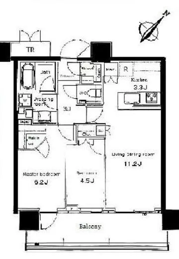 パークシティ武蔵小山ザタワー 8階 60.2㎡