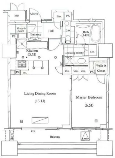 オリゾンマーレ 16階 57.12㎡