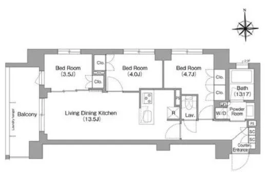 コンフォリア・リヴ大森西 209