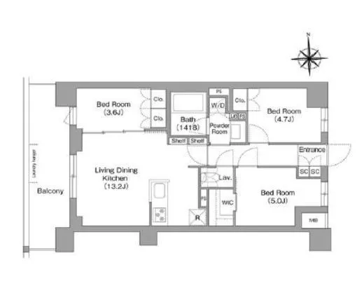 コンフォリア・リヴ大森西 203