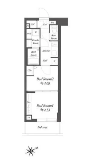 ブランシエスタ品川大井町パークエッジ 406
