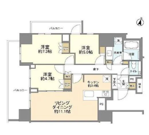 ブランズ本郷 6階 72.71㎡