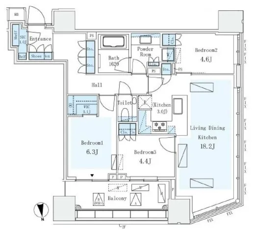 パークコートザ・三番町ハウス 9階 82.12㎡