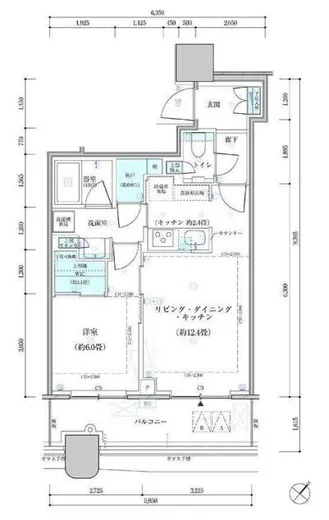 パークタワー勝どきミッド/サウス 7階 47.21㎡