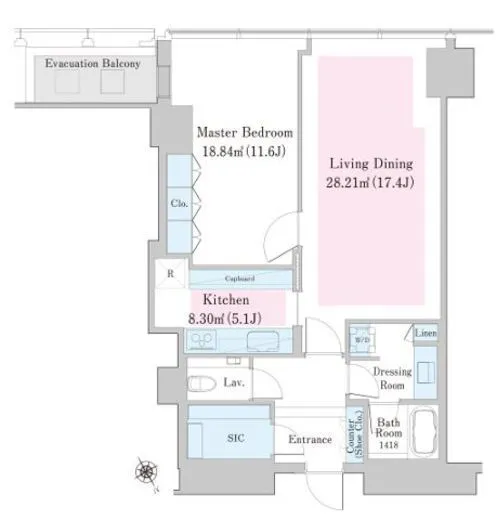 セントラルパークタワー・ラ・トゥール新宿ファースト 2501