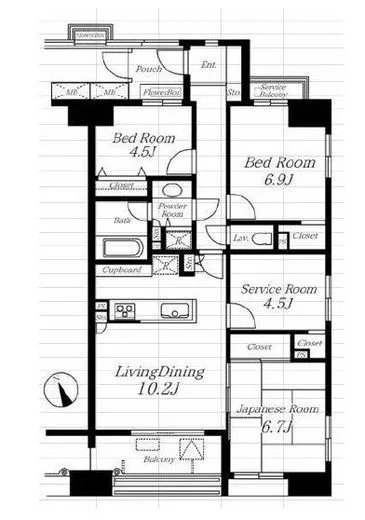 アクシア浅草 8階 80.26㎡